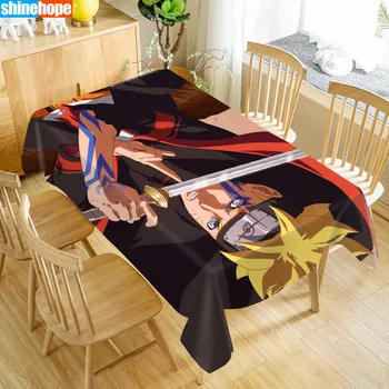 

Customize Tablecloth Boruto Anime Oxford Cloth Dust-proof Rectangular Table Cover For Party Home Decor 100X140cm140x250cm