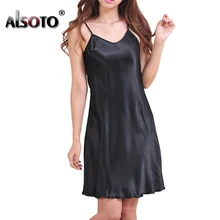 Лето мода женщины ночная рубашка сексуальная V шеи рукавов ремни тонкий сплошной цвет пижамы 8 цвета рубашки ну вечеринку XXXL ночнушка пижама ночные сорочки домашняя одежда халат ночная сорочка сексуальное белье