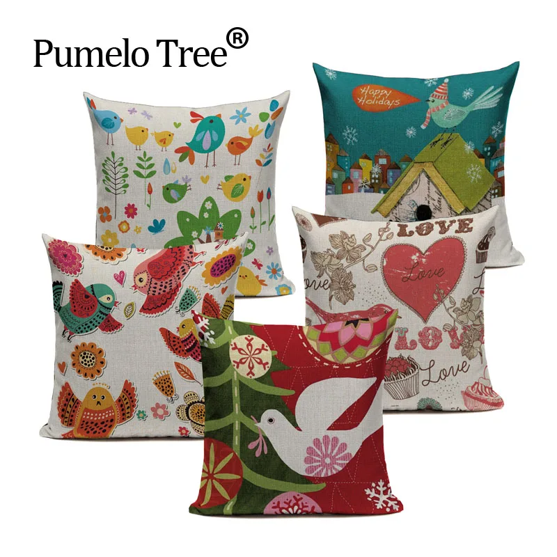 الطباعة غطاء الوسادة الكتان الطيور لطيف رمي وسادة سيارة المنزل كنبة مكتب الزخرفية مربع كيس وسادة كوستوميد المنزل المنسوجات الطباعة غطاء الوسادة الكتان الطيور لطيف رمي وسادة سيارة المنزل كنبة مكتب الزخرفية مربع كيس وسادة كوستوميد المنزل المنسوجات