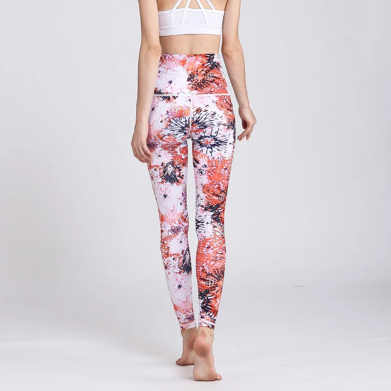 Buy PYG Printed Yoga Pants Women High Waist Sports Floral Printed Leggings