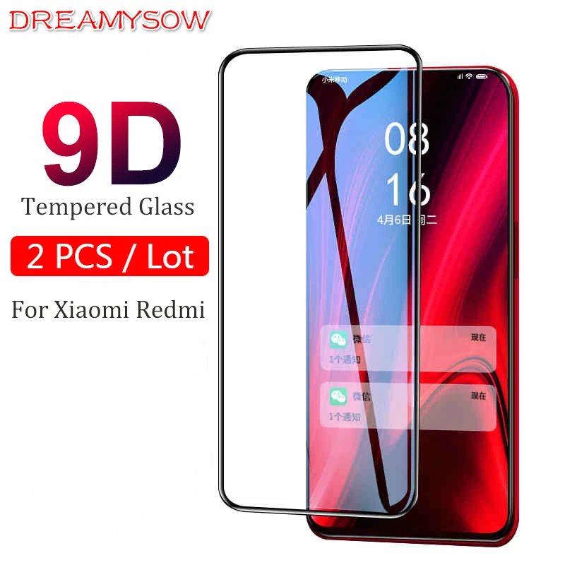 

2PCs 9D Glass For Xiaomi Redmi K20 Note7 Pro Tempered Glass Camera Lens Screen Protector For Redmi 7A 6A Note6 Note5 Glass Film