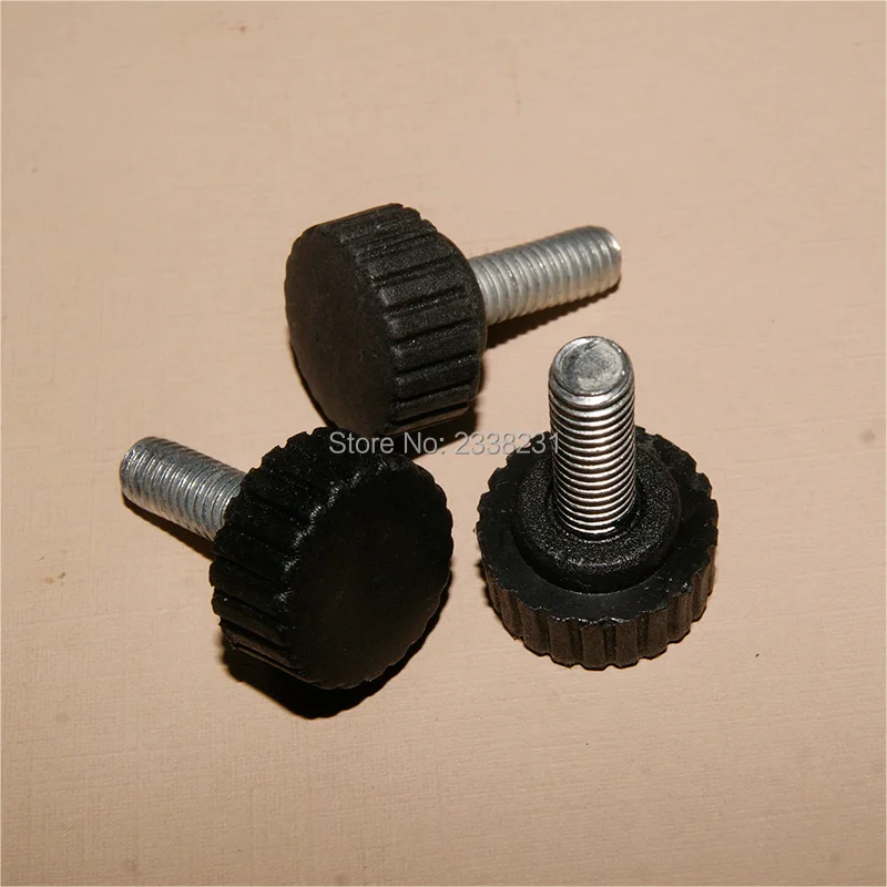 

10pcs M6x17mm Adjustable Furniture Leg Table Leveling Feet Pad Screw Black