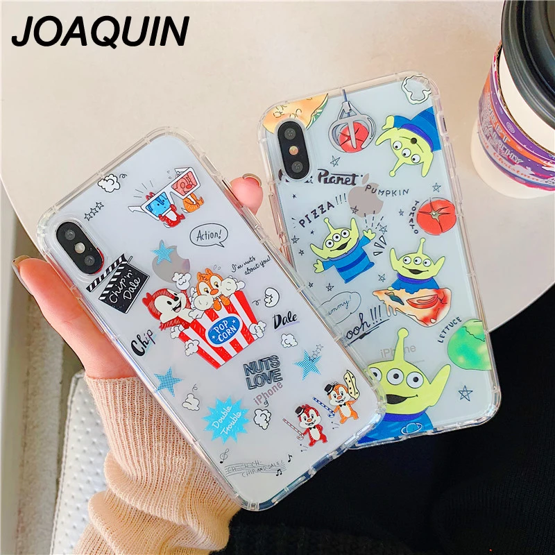 

Chipmunk Chip N Dale Squirrel Mouse Clear Soft TPU Silicone Cover Case For iPhone XS Max XR X 6 6S 7 8 Plus phone bag case