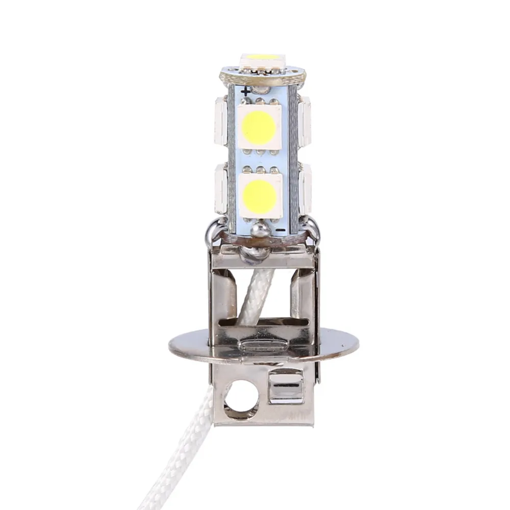 2Pcs Fog Light Bulbs H3 5050 White 9 SMD LED Xenon DC12V Auto Car Fog Light Lamp Led Fog Light Bulb 6500K Super Bright