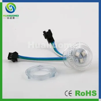 

Wholesale 50pcs/Pack factory price digital rgb led pixel lamp module SMD 3leds D26mm with clear shell