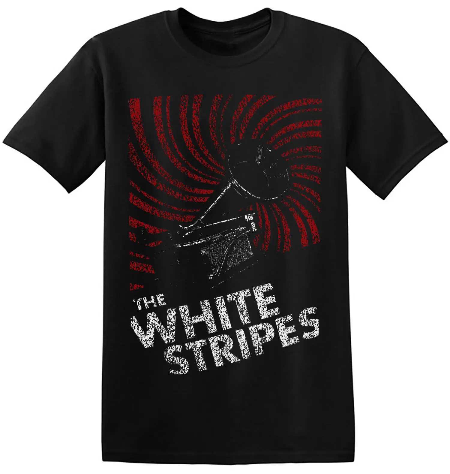 The White Stripes Футболка Гаражного Рока Новый Графический печать Футболки 1-A-003