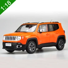 1/18 Jeep Renegade Cherokee литой металлический Автомобиль SUV модель красный оранжевый коллекция подарок
