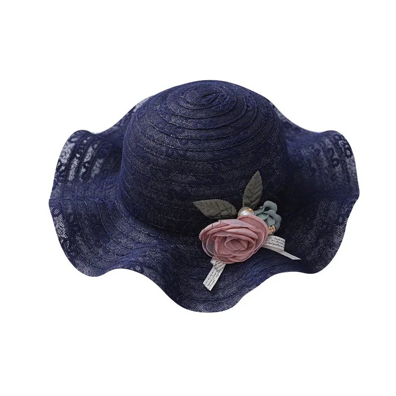 المرأة سترو قبعة متموجة زهرة اللون الدانتيل الشمس الصيف السيدات قبعات 2018 جديد الأزياء طوي الحلو في الهواء الطلق ارتداء شاطئ كاب النساء المرأة سترو قبعة متموجة زهرة اللون الدانتيل الشمس الصيف السيدات قبعات 2018 جديد الأزياء طوي الحلو في الهواء الطلق ارتداء شاطئ كاب النساء