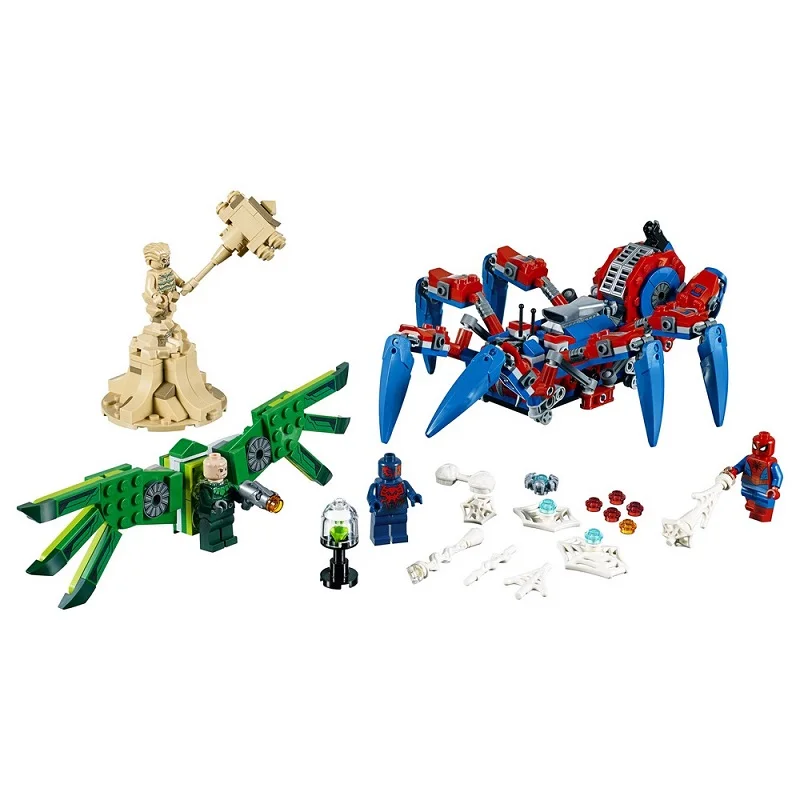 

2018 Marvel Avengers Super Heroes Spider-Man`s Crawler Set Building Blocks Brick Toys For Children Compatible With Lego 76114