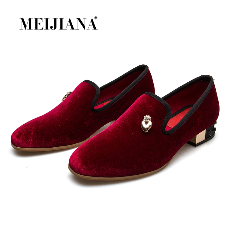 Новые однотонные летние женские брендовые туфли MEIJIANA 2019 лоферы с металлическим