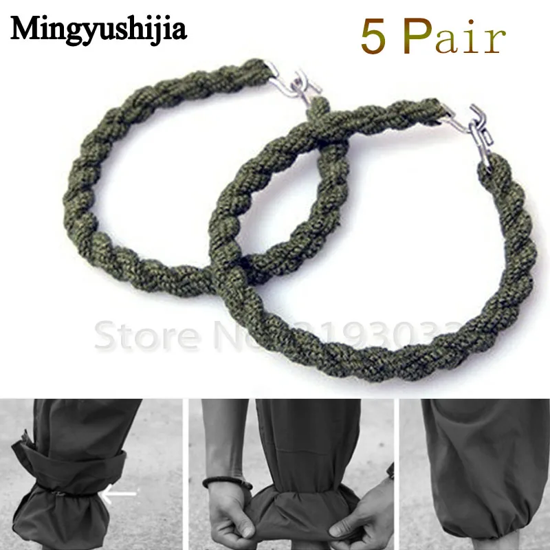 

Tactical Army Leggings Elastic Rope Trouser Leg Strap Boot Bike Riding Bushcraft Outdoor EDC Web Tool camp hike climb accessory