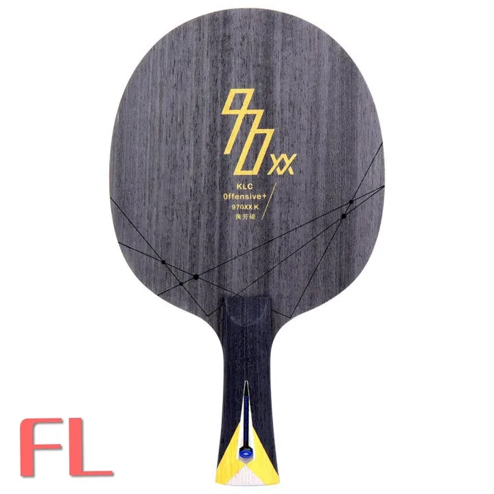 FL long handle YINHE 970XX-K(970XX-K, 5+ 2 KLC, используется DPR корейской командой) кевлар Карбон лезвие для настольного тенниса Пинг Понг Летучая мышь лопасть - Цвет: FL long handle
