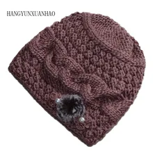 Warm Winter Hats for Women 2019 Knitted Flower Beanies Female Caps Braided Hats Gorros Cap Bonnet Femme Mother Hat Skullies Cap Warm Winter Hats for Women 2019 Knitted Flower Beanies Female Caps Braided Hats Gorros Cap Bonnet Femme Mother Hat Skullies Cap