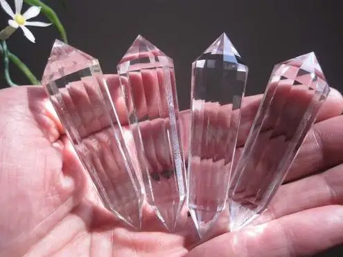 

A**4 Natural Clear Vogel Style Quartz Crystal 12 sided DT Wands Superb 134g