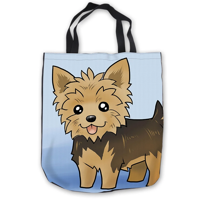 

Custom Canvas Cartoon Dog ToteBags Hand Bags Shopping Bag Casual Beach HandBags Casual 180713-1-34