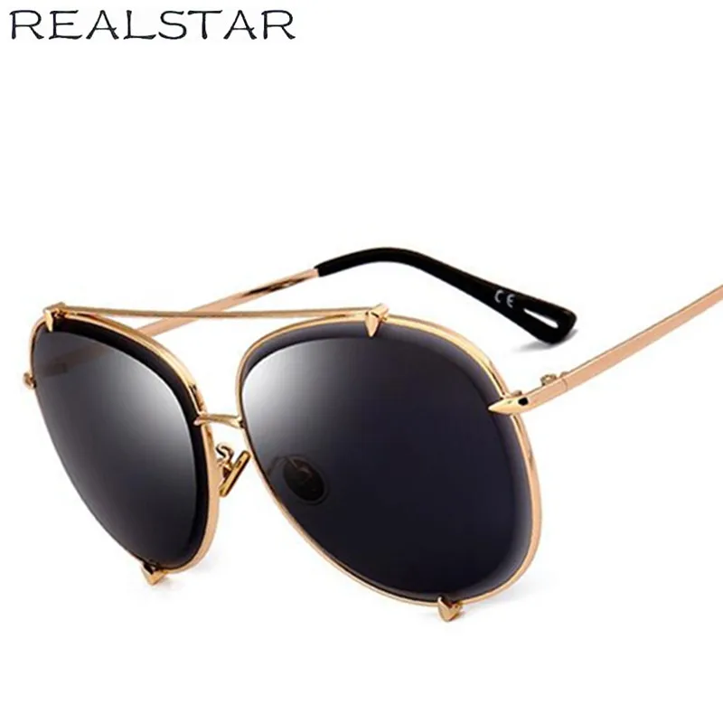 REALSTAR, люксовый бренд, мужские солнцезащитные очки, зеркальные, дизайнерские, солнцезащитные очки для женщин,, модные, Oculos, металлические, винтажные, солнцезащитные очки S201