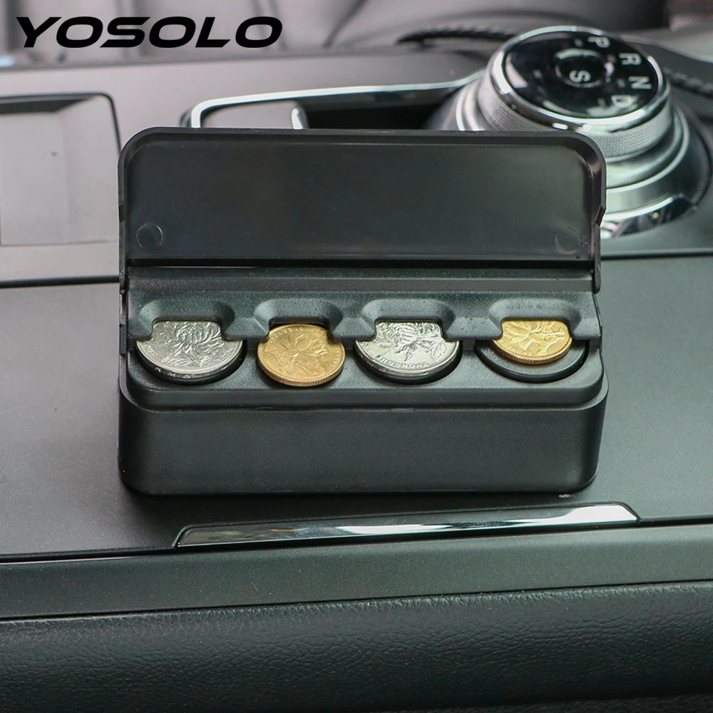 YOSOLO Auto Seat Crevice Storage Box Black Coin Case Storage Organizer Container Plastic Car Styling Universal Car Coin Holder YOSOLO Auto Seat Crevice Storage Box Black Coin Case Storage Organizer Container Plastic Car Styling Universal Car Coin Holder