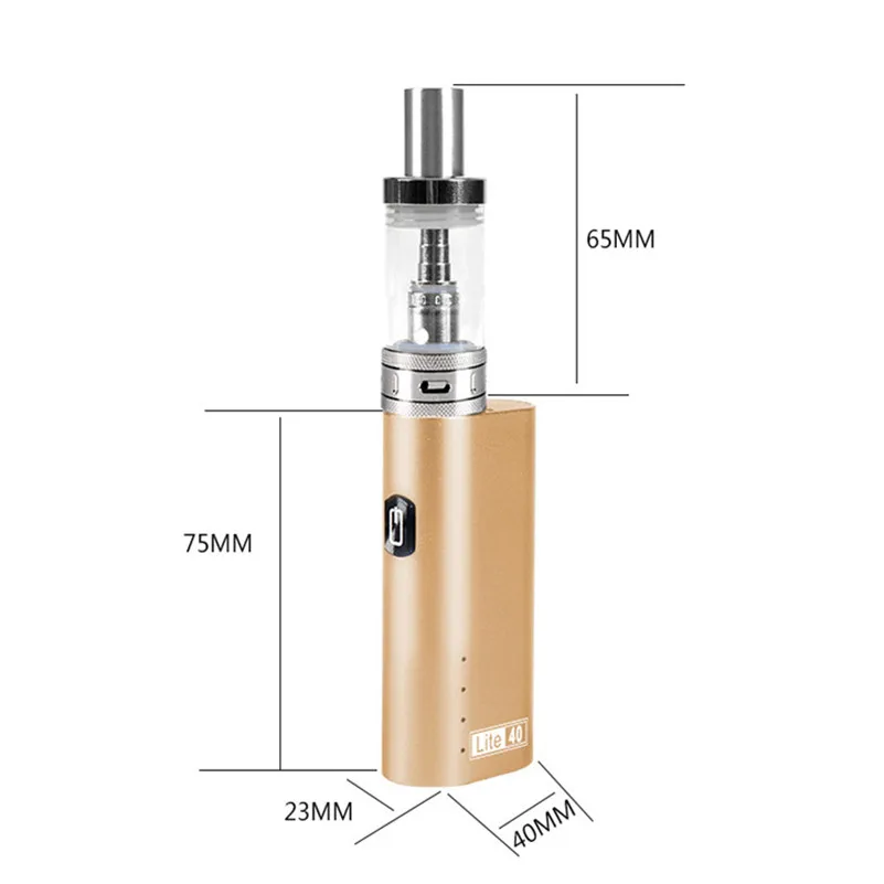 HUIMOKE 0.5ohm Electronic Cigarette Lite40 Vape Mod 40W/2200mAh Vaporizer Pen 3.5ml E-cigarette Mod Kit HJG01 HUIMOKE 0.5ohm Electronic Cigarette Lite40 Vape Mod 40W/2200mAh Vaporizer Pen 3.5ml E-cigarette Mod Kit HJG01