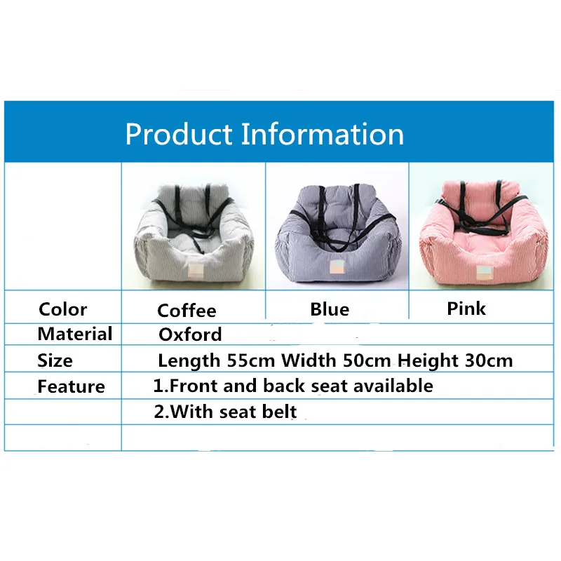 Переноска для домашних собак, Автомобильная подушка для сиденья с ремнем безопасности, сумка для кошек, щенков, безопасная сумка для переноски дома, собачья сумка для сиденья, корзина для домашних животных, продукт для путешествий