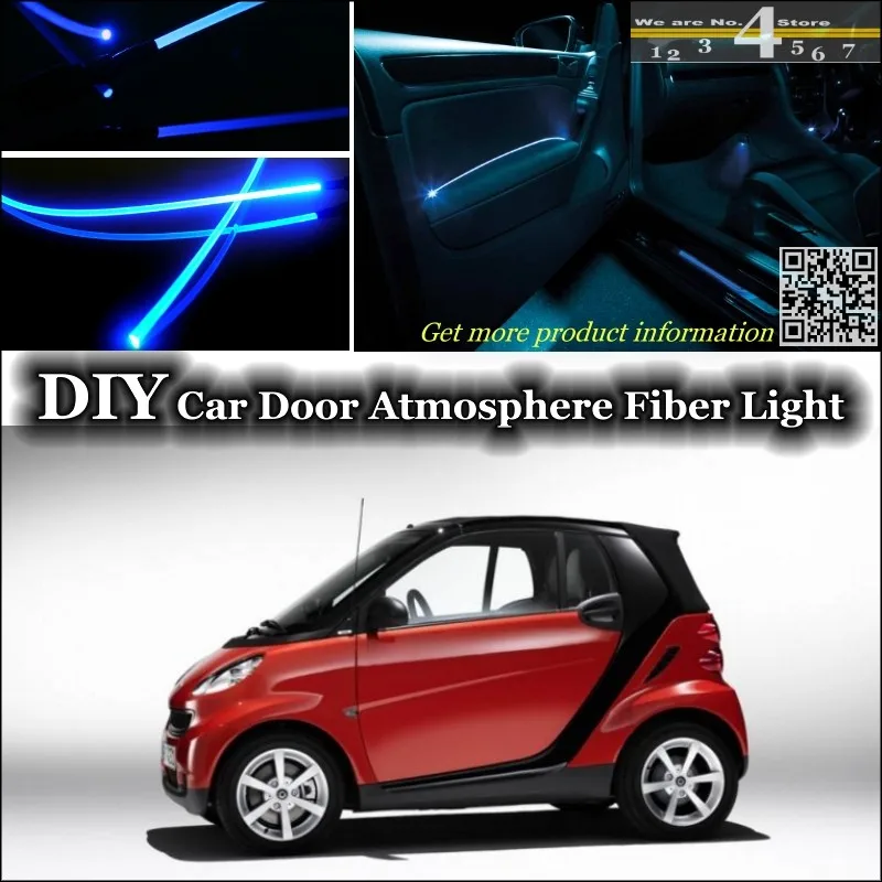 Для Mercedes Benz MB Smart Fortow Forfour RoadSter интерьер окружающий свет тюнинг атмосферу волоконно-оптический ленточный свет для настройки