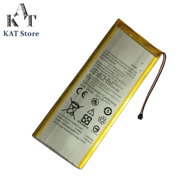 

Mobile Phone Battery For Motorola Moto G4 PLus 3000mAh Lithium Polymer Batteries GA40 Rechargeable Accumulator