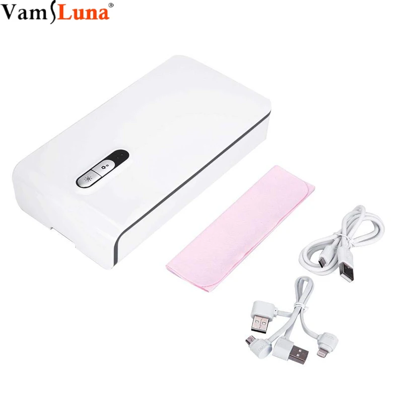 

UV sterilizer Disinfection Cabinet for Mobile Phone with Lightning Charger and Aromatherapy Diffuser for Personal Stuff Caring