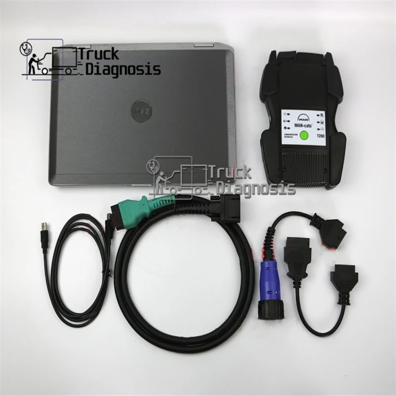 

t420 laptop+T200 communication interface with MANTIS/MANWIS software for MAN T200 heavy duty trucks diagnostic tool scanner