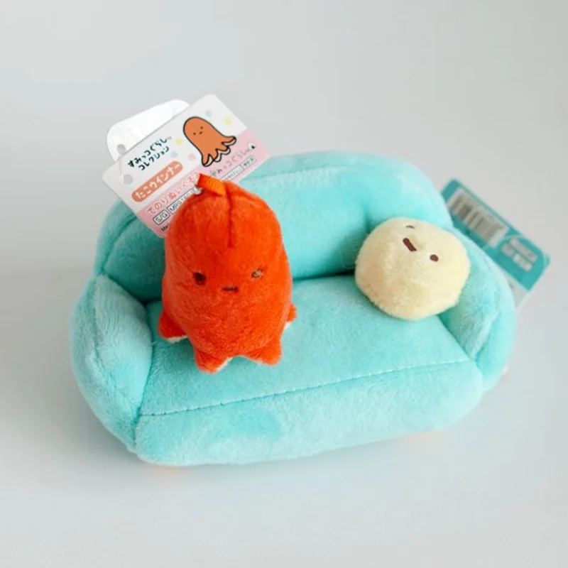 

1pc Creative Sumikko Gurashi live house stuffed plush toy keychain keyring bag ornament Sofa sausage pendant cute gift
