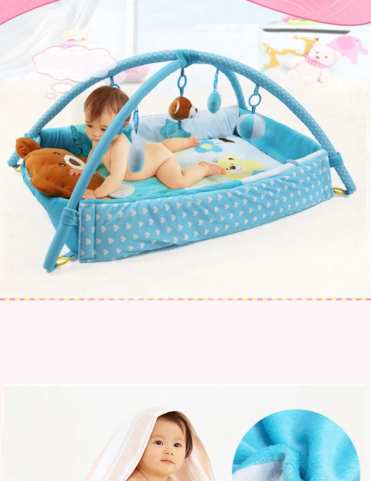 Bebe Grand Doux Ours Pliable Tapis De Jeu Jeu Tapis Musique Educatifs Ramper Activite Gym Enfants Couverture Enfants Jouets 0 24 Mois Aliexpress