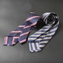 Джентльменские полосатые галстуки для мужчин галстук с рисунком «Шотландка» Gravata Corbata тонкий Vestidos мужской галстук из полиэстера