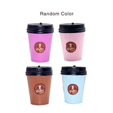 1 Pc Cute Squishy Slow Rising Jumbo 11CM Coffee Cup Phone Strap Kawaii Pendant Stretchy Bread