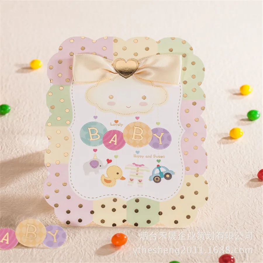 2016 blank kids birthday invitation card creative baby