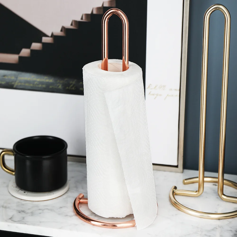 Скандинавском стиле из нержавеющей стали розовое золото вешалка для хранения полотенец держатель для салфеток Органайзер Домашний для хранения для туалетной бумаги в рулоне для ванной комнаты