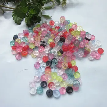 

Mini buttons 250pcs 5mm buttons mixed color round bowl small doll buttons for diy sewing craft and scrapbooking accessories