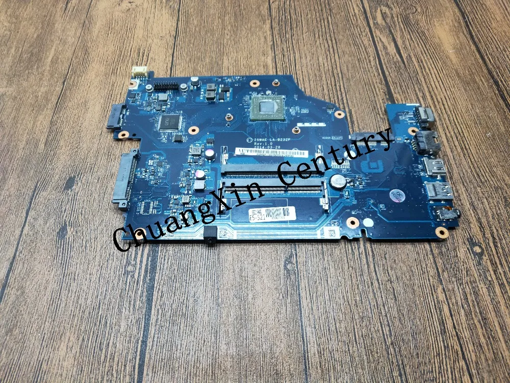 

For NBMLF11004 Z5WAE LA-B232P Laptop motherboard For acer aspire E5-521 With CPU NB.MLF11.004 Mainboard 100% fully tested