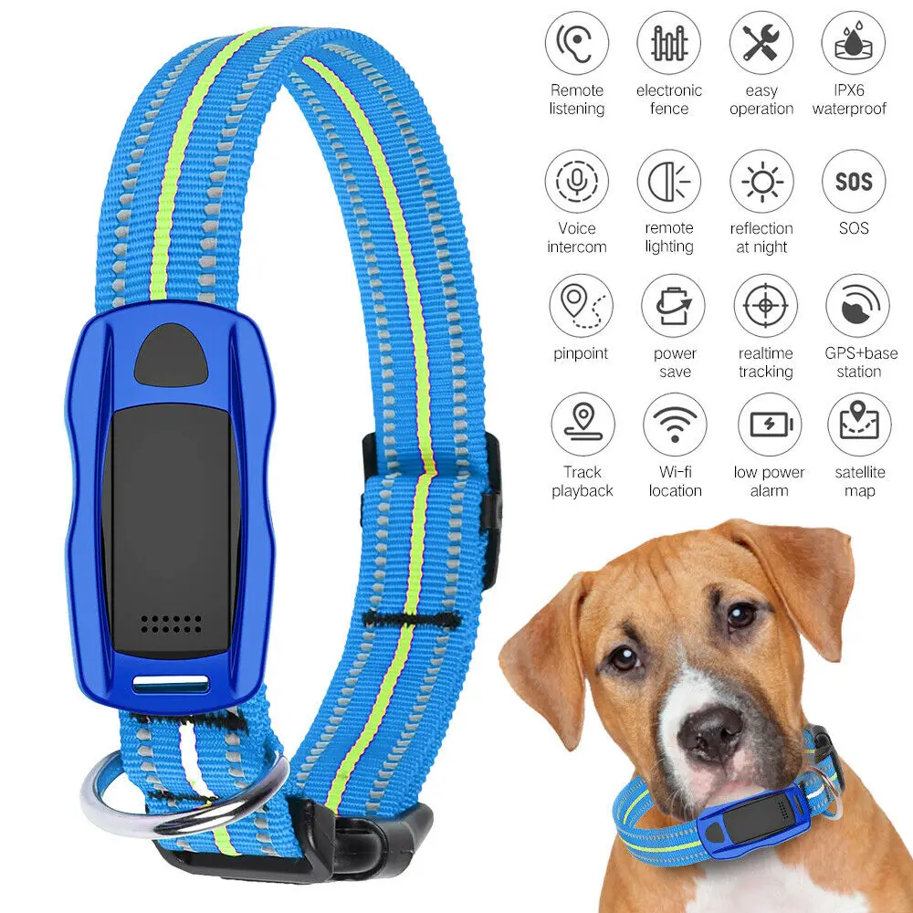 

D55 Waterproof GPS GSM Pet Tracker System Smart Finder Voice Call FREE APP For Mobile Dog Cat Pets Tracker Anti Lost Collar