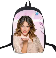 16 дюймов Violetta трикотаж девочки школьные сумки Mochila Мультфильм Ортопедические детские школьные сумки для девочек Повседневный Рюкзак