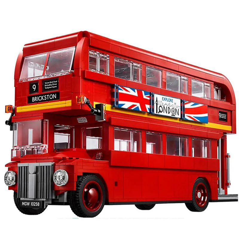 

Dropshipping London Bus Double-decker Martin Car Building blocks bricks Model toys compatible legoingly 10262 10258 technic cars
