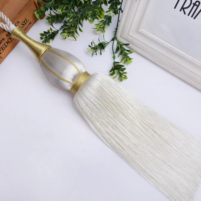 2Pcs/set Tassel Curtain Accessories Curtains Fringes Balls Curtain Tassels Tiebacks Hanging Balls for Living room Decoration - Цвет: 3