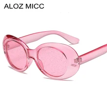 ALOZ MICC Fashion Small Oval Crystal Sunglasses Women 2018 Summer Sexy Shades Candy Color Women Men Sun Glasses Q258