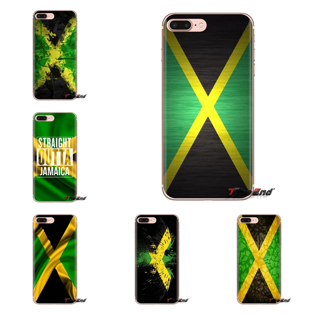 

For Samsung Galaxy A3 A5 A7 A9 A8 Star A6 Plus 2018 2015 2016 2017 Retro Jamaica National Flag Banner Soft Transparent Cover Bag