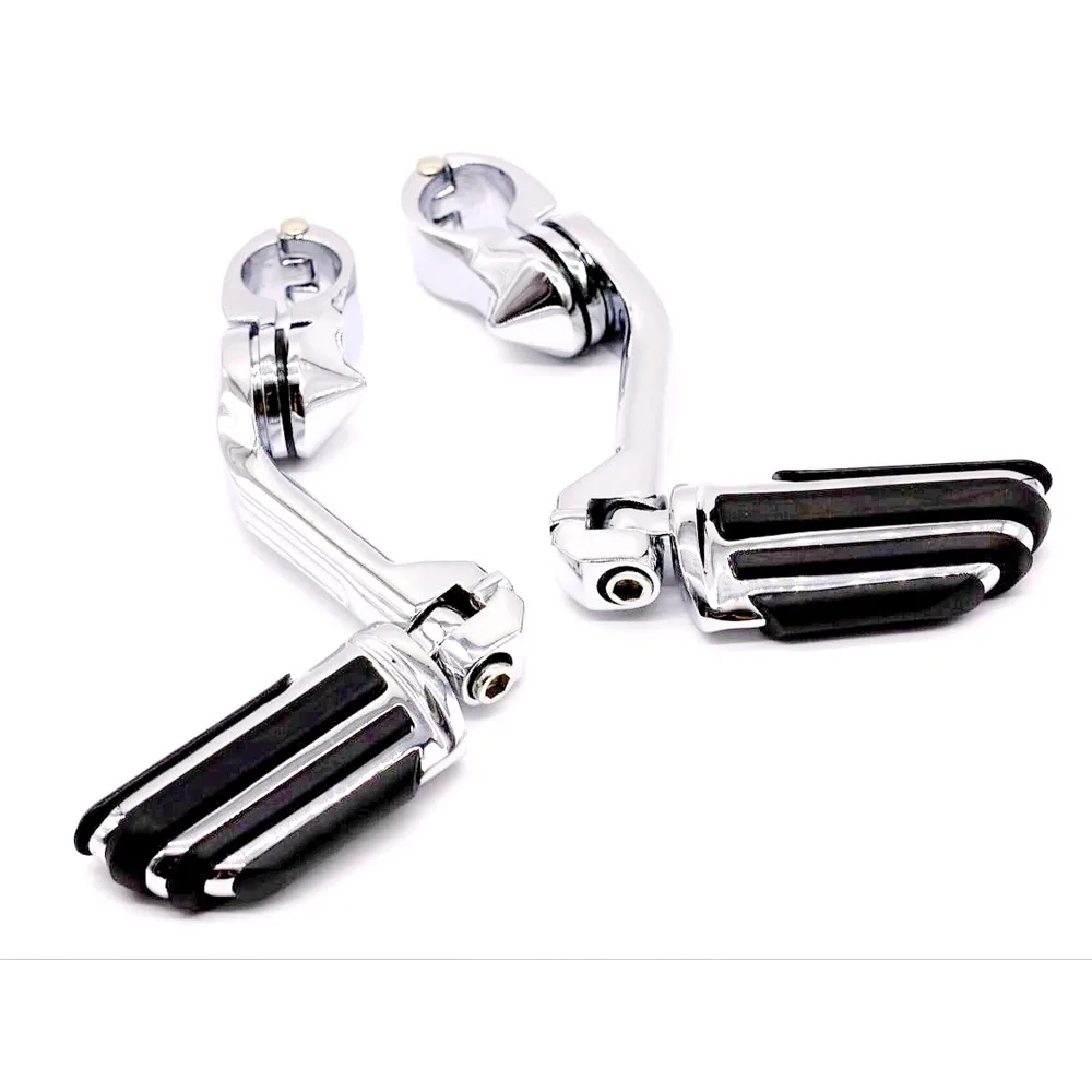 1.25'' Long Adjustable Highway Foot Pegs for Harley Touring Road King