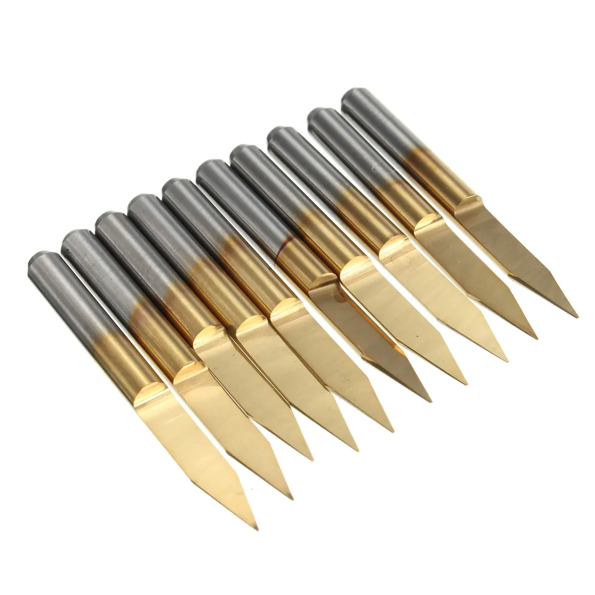 Buy 10Pcs 30 Degree 0.2mm Titanium Coated Carbide PCB