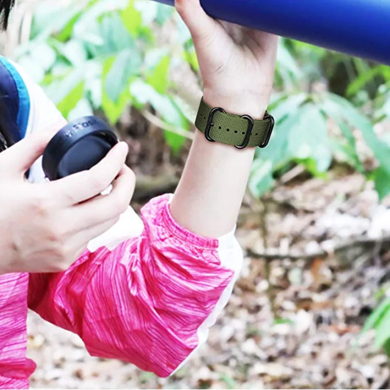 ASHEI 22 мм Тканые нейлоновые полосы для samsung Galaxy Watch 46 мм/gear S3 классический Frontier спортивный ремешок для huawei 2 классические часы GT