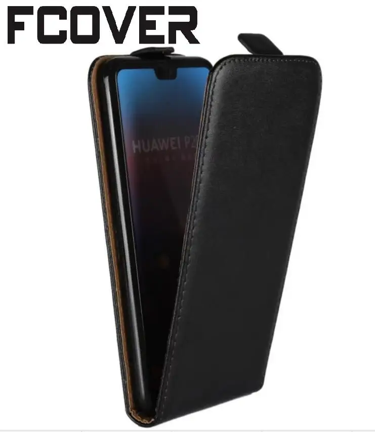For Huawei P20 Lite Flip Case Genuine Leather Case Pouch Protection
