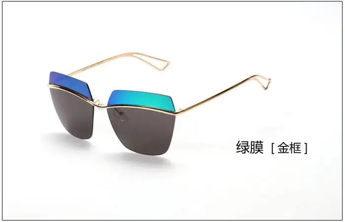 Futuristic Glasses Fashion Sunglasses Metallic Metal Hollow Leg Women'S Luxury Women Designer Brand Woman Original W207 | Аксессуары