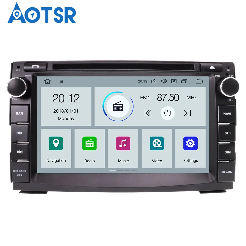 Discount 7" IPS Android 9.0 Auto Radio GPS For Kia Ceed 2009 2010 2011 2012 Car DVD Stereo FM Navigation Audio Video Free Backup Camera 9