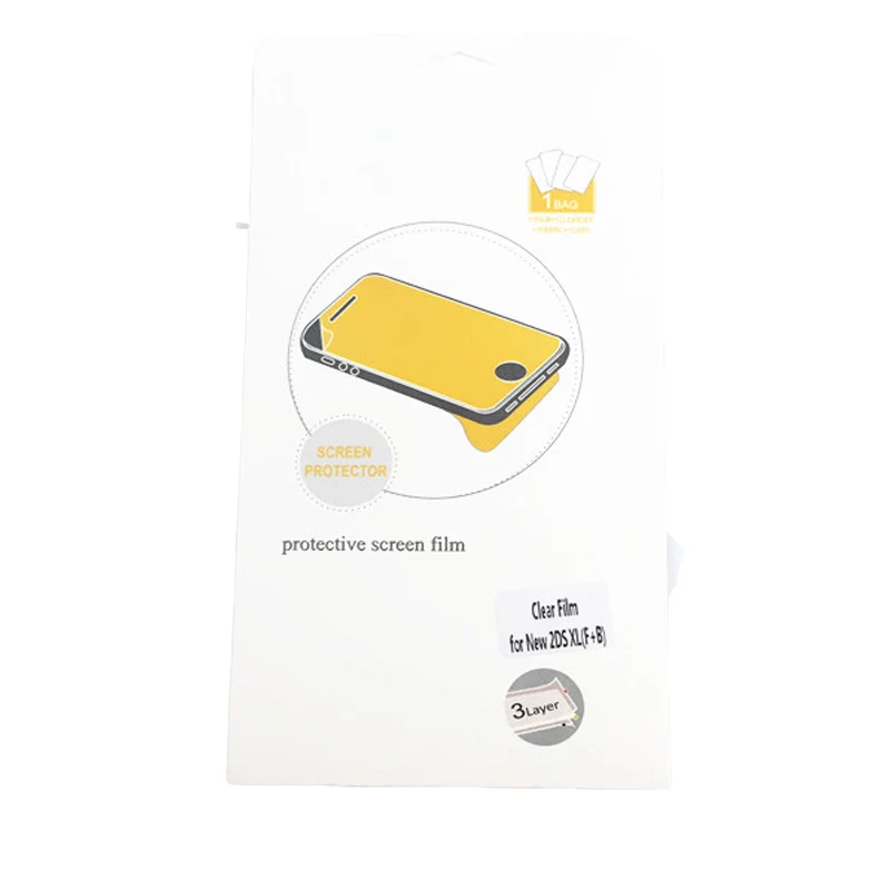 

200pcs lots Clear Anti-Scratch Top+Bottom LCD Screen Protector For New 2DS XL LL Protective Film Guard For NEW 2DSXL/LL Console