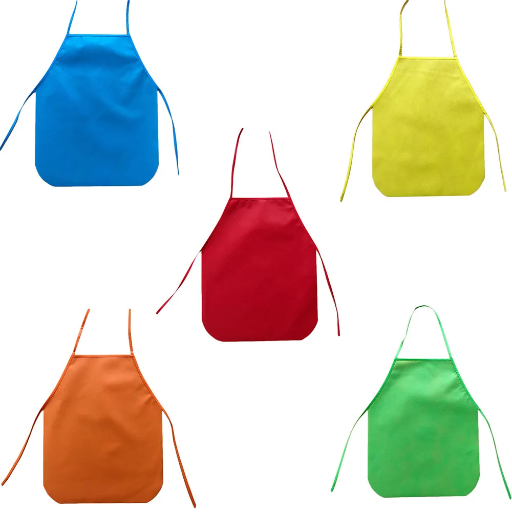 

New Arrival 2019 Children Waterproof Cartoon Kitchen Cooking Bib Apron Paint Eat Drink Outerwear avental cozinha Y