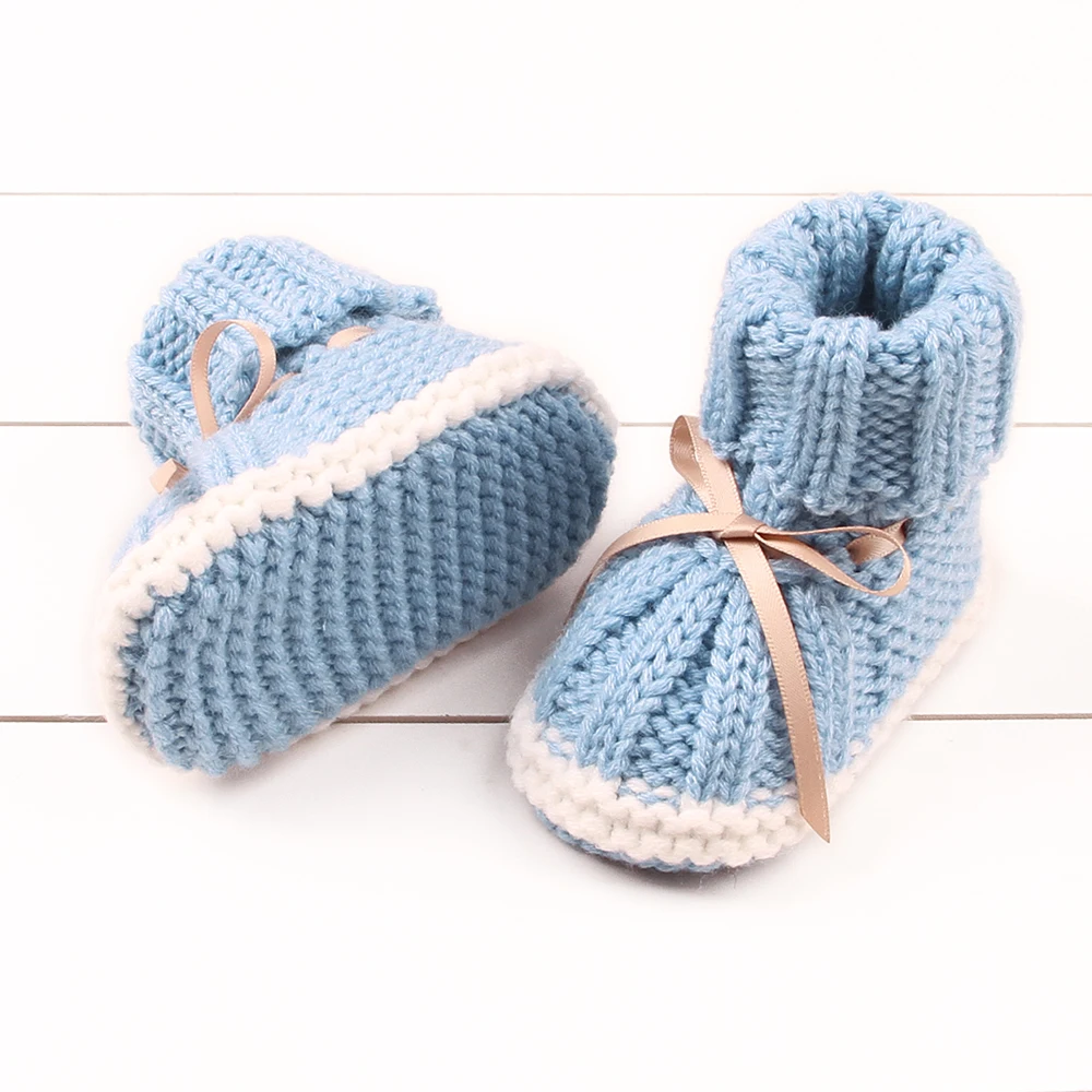 Милая детская обувь для новорожденных с мягкой подошвой для первых шагов зимние теплые прогулочные туфли для детей ясельного возраста Осенняя обувь для мальчиков и девочек